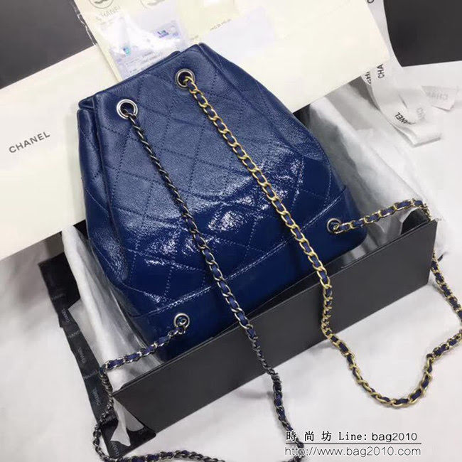 香奈兒CHANEL 94485 2018最新鹿皮漸變漆皮鏈條背包 正品開模 比拼專櫃 DSC1408